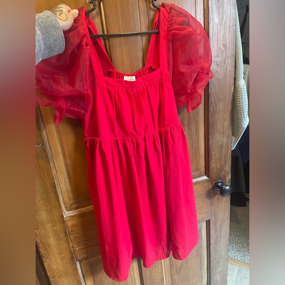 Red Entro Dress Size Medium - Picture 1 of 3